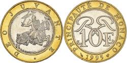 World Coins - Coin, Monaco, Rainier III, 10 Francs, 1995, , Bi-Metallic, KM:163