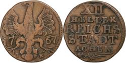 World Coins - Germany, 12 Heller, 1767, Aachen, Copper, , KM:51
