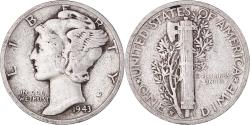 Us Coins - Coin, United States, Mercury Dime, Dime, 1943, U.S. Mint, San Francisco