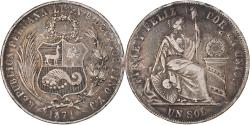World Coins - Coin, Peru, SOUTH PERU, Sol, 1871, Lima, , Silver, KM:196.3