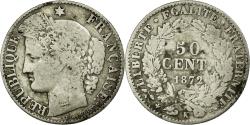 World Coins - Coin, France, Cérès, 50 Centimes, 1872, Bordeaux, , Silver, KM:834.2