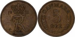 World Coins - Denmark, 5 Öre, 1971