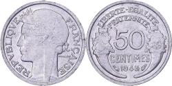 World Coins - France, 50 Centimes, Morlon, 1945, Paris, Aluminum, , KM:894.1a