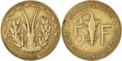 World Coins - Coin, West African States, 5 Francs, 1989