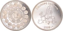 World Coins - France, Medal, L'Europe des XXVII, Veme République, Politics, 2008,