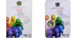 World Coins - San Marino, 2 Euro, année européenne du dialogue interculturel, FDC, 2008