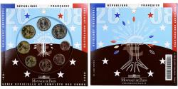 World Coins - France, Coffret 1c. à 2€, BU, 2008, MDP,