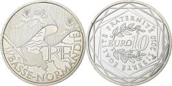 World Coins - France, 10 Euro, Basse Normandie, 2010, Silver, , KM:1647