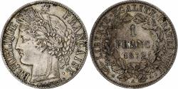 World Coins - France, Cérès, Franc, 1872, Paris, , Silver, KM:822.1, Gadoury:465a