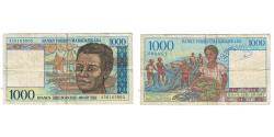World Coins - Banknote, Madagascar, 1000 Francs = 200 Ariary, KM:76a, VF(30-35)