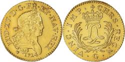World Coins - France, Louis XV, Louis d'or Mirliton, Grandes Palmes, 1724, Poitiers, Pedigree