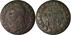 World Coins - Coin, France, Dupré, 5 Centimes, AN 8, Paris, , Bronze, KM:640.1