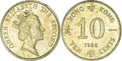 World Coins - Coin, Hong Kong, Elizabeth II, 10 Cents, 1985, Royal Mint,