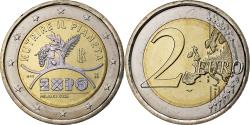 World Coins - Italy, 2 Euro, Expo Milano, Iridescent, 2015, Rome, Bi-Metallic,