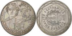 World Coins - France, 10 Euro, Champagne-Ardenne, Camille Claudel, 2012, Paris, Silver