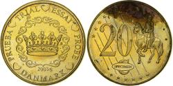 World Coins - Denmark, 20 Euro Cent, unofficial private coin, 2003, Brass,