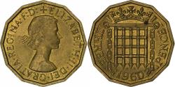 World Coins - Great Britain, Elizabeth II, 3 Pence, 1960, Nickel-brass, , KM:900