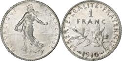 World Coins - France, Franc, Semeuse, 1910, Paris, Silver, , Gadoury:467, KM:844.1