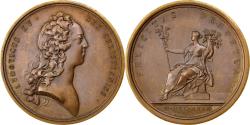 World Coins - France, Medal, Louis XV, Politics, Society, War, 1729, Duvivier,