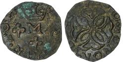 World Coins - Principality of Orange, Frédéric-Henri de Nassau, Liard à l'M, copper
