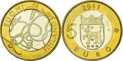 World Coins - Coin, Finland, 5 Euro, 2011, Vantaa, , Bi-Metallic, KM:161