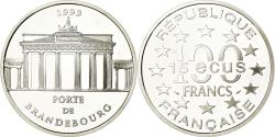 World Coins - Coin, France, Porte de Brandebourg, 100 Francs-15 Ecus, 1993, BE,
