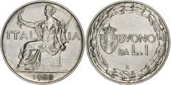 World Coins - Italy, Vittorio Emanuele III, Lira, 1922, Rome, Nickel, , KM:62