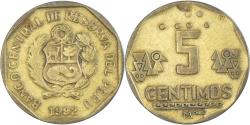 World Coins - Coin, Peru, 5 Centimos, 1992