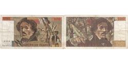 World Coins - France, 100 Francs, Delacroix, 1979, W.18 544574, VG(8-10), Fayette:69.4a