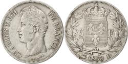 World Coins - Coin, France, Charles X, 5 Francs, 1830, Lyon, , Silver, KM:728.4