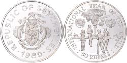 World Coins - Coin, Seychelles, 50 Rupees, 1980, , Silver, KM:42