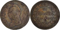 World Coins - Coin, France, Dupré, Decime, AN 9, Geneva, , Bronze, KM:644.6