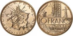 World Coins - France, 10 Francs, Mathieu, 1974, Paris, FDC, Nickel-brass,