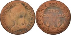 World Coins - Coin, France, Dupré, 5 Centimes, 1799, Paris, , Bronze, KM:640.1