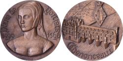 World Coins - France, Medal, Diane de Poitiers, Château de Chenonceaux, Bronze, Coutré