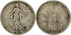 World Coins - Coin, France, Semeuse, Franc, 1906, Paris, , Silver, KM:844.1