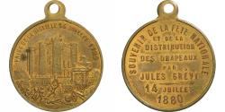 World Coins - France, Medal, Fête Nationale, Distribution des Drapeaux par Jules Grévy