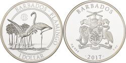 World Coins - Barbados, Dollar, 2017, Karlsfeld, 1 Oz, F15, Silver,