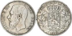 World Coins - Coin, Belgium, Leopold II, 5 Francs, 5 Frank, 1873, , Silver, KM:24