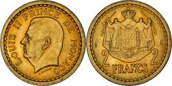 World Coins - Coin, Monaco, 2 Francs, 1943, Paris, , Cupro-Aluminium, Gadoury:134