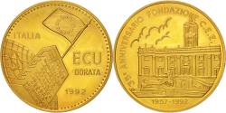 World Coins - Italy, Medal, European coinage test, 1 ecu, Politics, Society, War, 1992