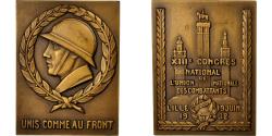 World Coins - France, Medal, XIIIème Congrès de l'Union Nationale des Combattants, Lille