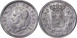 World Coins - France, Henri V, 1/2 Franc, 1833, Paris, Silver, , Gadoury:404
