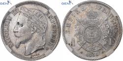 World Coins - France, Napoleon III, 1 Franc, 1868, Paris, Silver, GENI, , Gadoury:463
