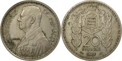 World Coins - Coin, Monaco, Louis II, 20 Francs, Vingt, 1947, Poissy,