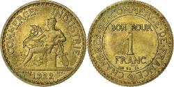World Coins - France, Franc, Chambre de commerce, 1922, Paris, Cupro-Aluminium,
