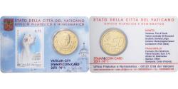 World Coins - Vatican, Pope Benedict XVI, 50 Euro Cent, Stamp & coin card n°1, 2011, Nordic