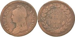 World Coins - Coin, France, Dupré, Decime, AN 8, Metz, , Bronze, KM:644.2