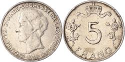 World Coins - Coin, Luxembourg, Charlotte, 5 Francs, 1949, , Copper-nickel, KM:50
