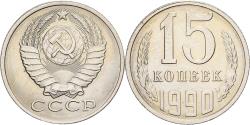 World Coins - Russia, 15 Kopeks, 1990, Saint Petersburg, Copper-Nickel-Zinc, , KM:131